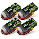 Ovonic 80C 14.8V 650mah 4S Lipo Battery with XT30 Plug